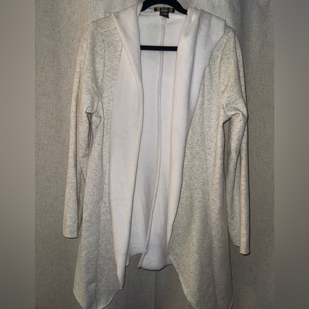 Cream Hooded Cardigan